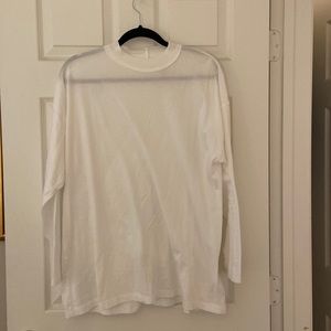 Free People white oversized tunic shirt